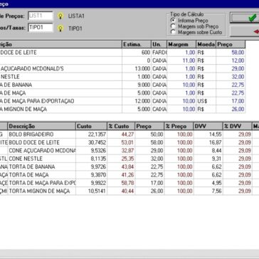 O software, desenvolvido pela PPE Engenheiros Associados, permite produzir cálculos do custo de produção para a formação de preços de venda.