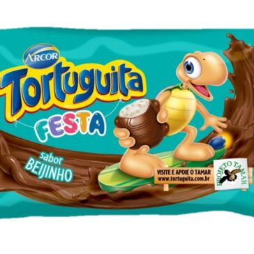 Em clima de festa: Beijinho é o novo sabor de Tortuguita