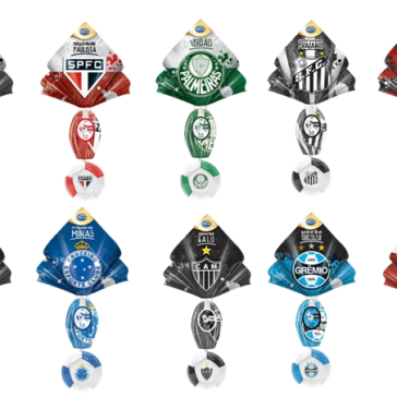 Futebol e Páscoa: Arcor apresenta ovos em homenagem aos principais times do país
