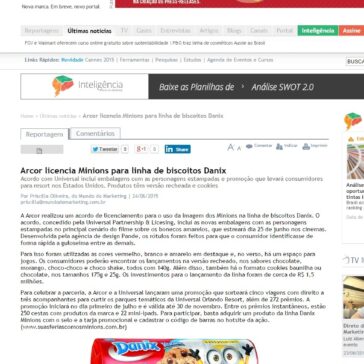 Arcor licencia Minions para linha de biscoitos Danix – undo do Marketing