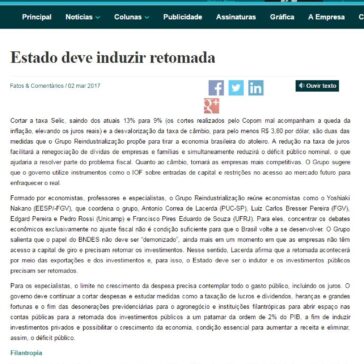 Estado deve induzir retomada -Monitor Digital