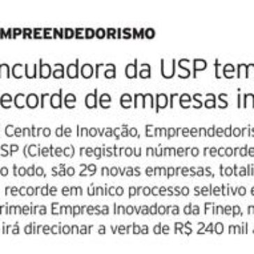 Incubadora da USP tem número recorde de empresas inovadoras – Brasil Econômico