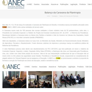 Balanço da Caravana da Filantropia – ANEC