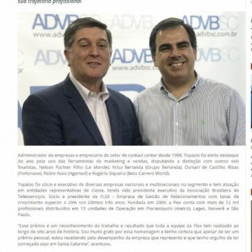 Topázio Silveira Neto é o “Personalidade de Vendas” 2017 da ADVB/SC – Acaert