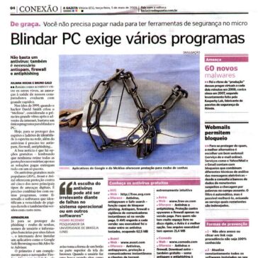 Blindar PC exige vários programas – Jornal – A Gazeta – Página 04