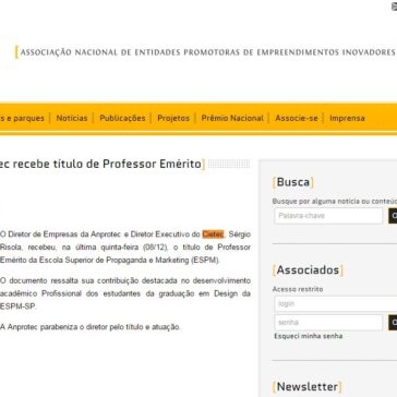 Diretor da Anprotec recebe título de Professor Emérito – Anprotec