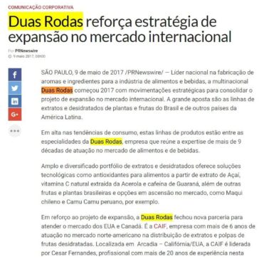 Duas Rodas reforça estratégia de expansão no mercado internacional – Exame