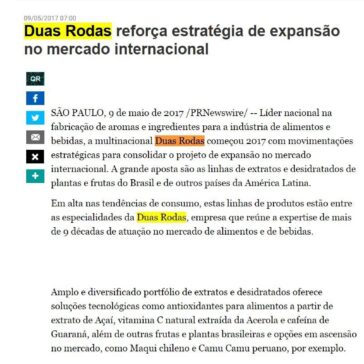 Duas Rodas reforça estratégia de expansão no mercado internacional – Bonde