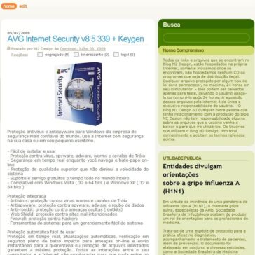 AVG Internet Security v8 5 339 + Keygen – Site – M2 Design