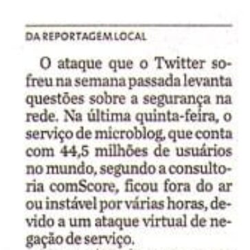 Rede debate os motivos do ataque ao Twitter – Jornal – Folha de S.Paulo