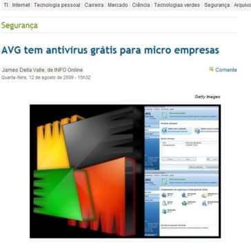 AVG tem antivírus grátis para micro empresas – Site – Info Plantão