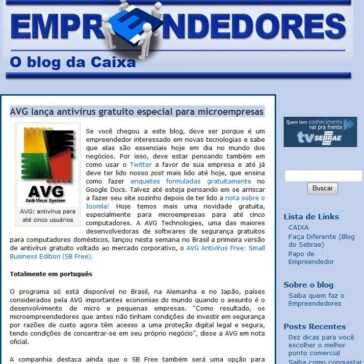 AVG lança antivírus gratuito especial para microempresas – Site – Empreendedores