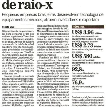 Brasil agora exporta máquina de raio-x – Jornal – O EStado de S.Paulo – Página B12