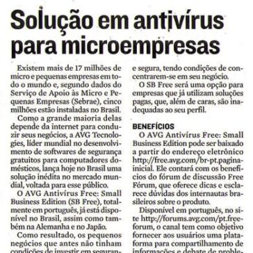 Solução em Antivírus para pequenas empresas – Jornal – Tribuna