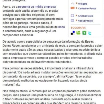 Saiba como escolher o fornecedor de segurança – Site – Computerworld