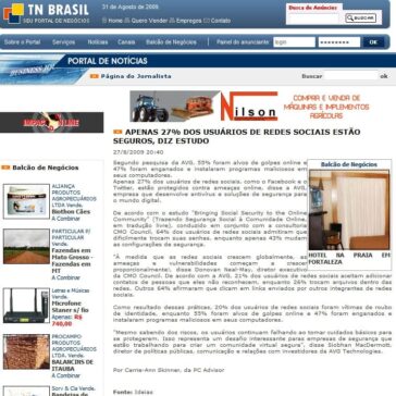 Apenas 27% dos usuários de redes sociais estão seguros, diz estudo – Site – TN Brasil