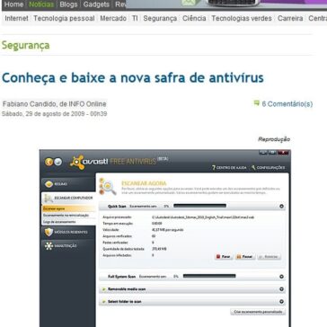 Conheça e baixe a nova safra de antivírus – Site – Info Online