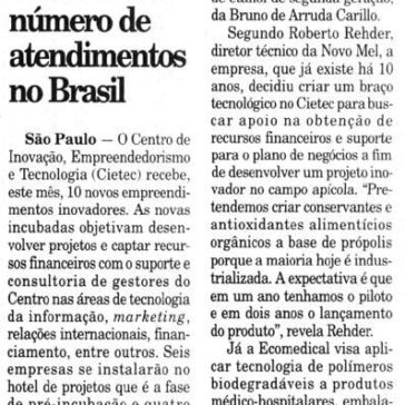 Cïetec eleva numero de atendimentos no Brasil – Jornal – Diário do Comércio – Páginas 15