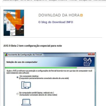 AVG 9 Beta 2 tem configuração especial para note – Site – Info Blogs