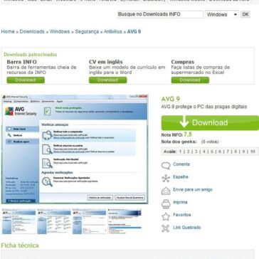 AVG 9 – Site – Info Downloads