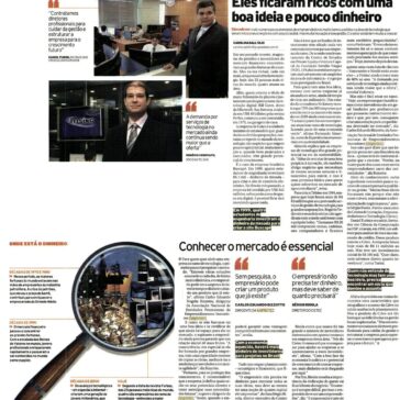 Eles ficaram ricos com uma boa idéia e pouco dinheiro – Jornal da Tarde – Página 12A