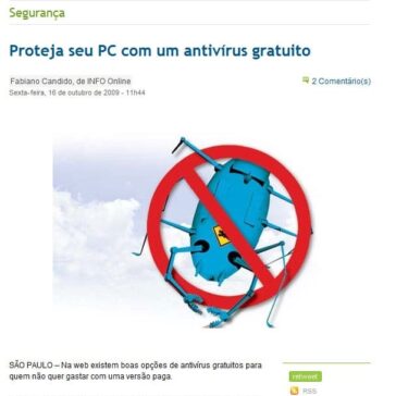Proteja seu PC com um antivírus gratuito – Site – Info Plantão