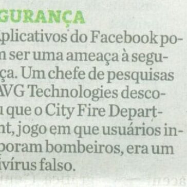 Segurança – Jornal – Folha de S.Paulo – Página F2