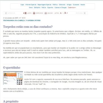 Bits da Semana – Site – Zero Hora