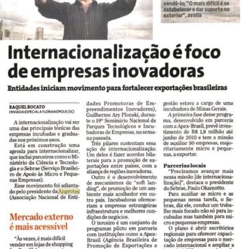 Internacionalização é foco de empresas inovadoras – Jornal – Folha de S.Paulo – Páginas 02 e 03
