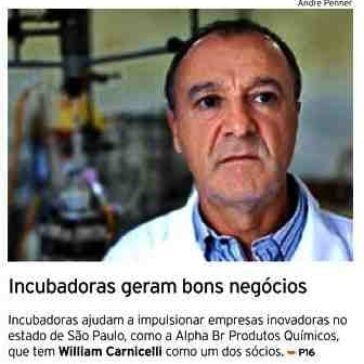 Mais linhas de financiamento para incubadoras de SP – Jornal – Brasil Econômico – Páginas 16 e 17