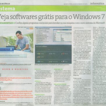 Veja softwares grátis para Windows 7 – Jornal – Folha de S.Paulo – Página F3