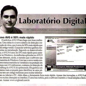 Novo AVG é 50% mas rápido – O jornal de hoje