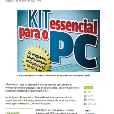20 programas essenciais para o seu Windows – Site – Info Online