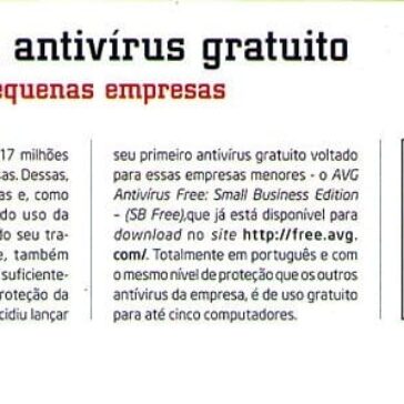 AVG lança antvírus gratuito – Revista – PC & Cia