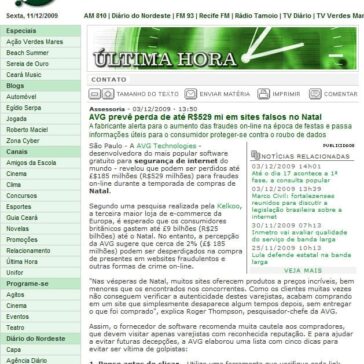 AVG prevê perda de até R$529 mi em sites falsos no Natal – Site – Verde Mares