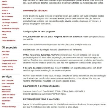 Entenda como é feita a recomendação para o internauta escolher um antivírus – Site – G1