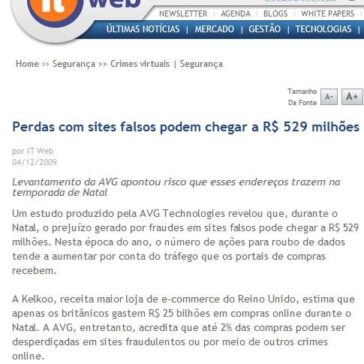 Perdas com sites falsos podem chegar a R$ 529 milhões – Site – ITWeb