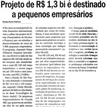 Projeto de R$ 1,3 bi é destinado a pequenso empresário – Diario do Grande ABC – Página 4