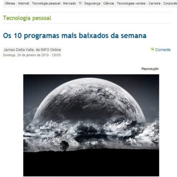 Os 10 programas mais baixados da semana – Site – Info Online