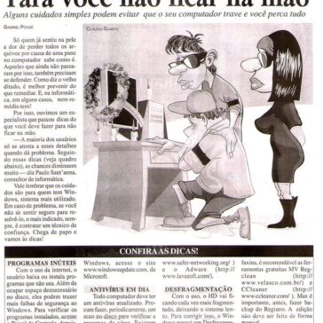Para você não ficar na mão – Jornal – Gazeta de Limeira