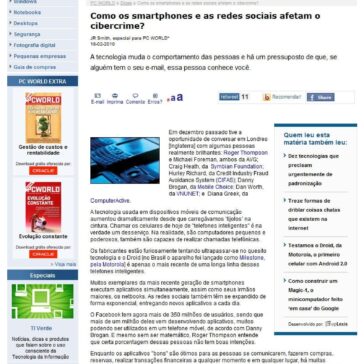 Como os smartphones e as redes sociais afetam o cibercrime? – Site – PCWorld