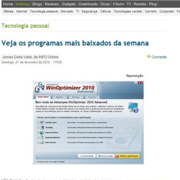 Veja os programas mais baixados da semana – Site – Info Online