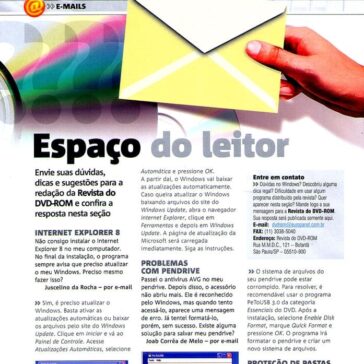 Espaço do leitor – Revista do DVD-ROM – Página 08