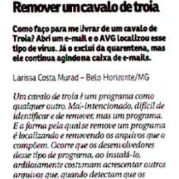 Remover um cavalo de troia – Jornal – Correio Braziliense