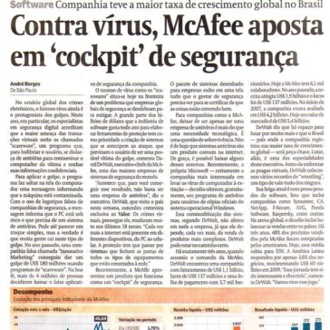 Contra vírus , McAfee aposta em ‘Cockpit’ de segurança – Jornal – Valor Econômico