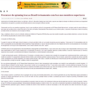 Precursor do spinning trazao Brasil treinamento com foco nos membros superiores – Segs