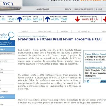 Prefeitura e Fitness Brasil levam academia a CEU – DCI