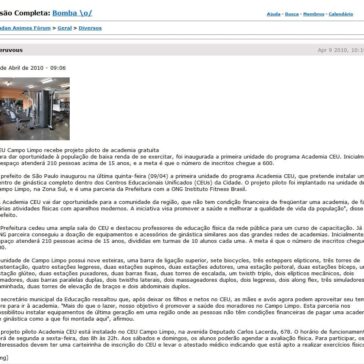 CEU Campo Limpo recebe projeto piloto de academia gratuita – Kdanimes