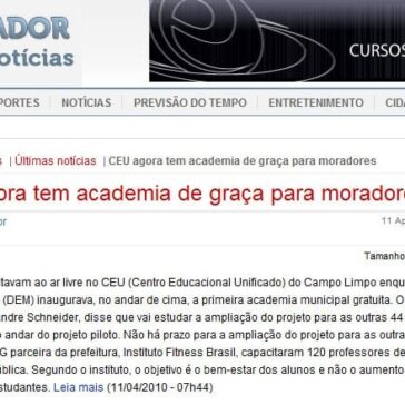 CEU agora tem academia de graça para moradores – Linkador