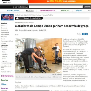 Moradores do Campo Limpo ganham academia de graça – R7